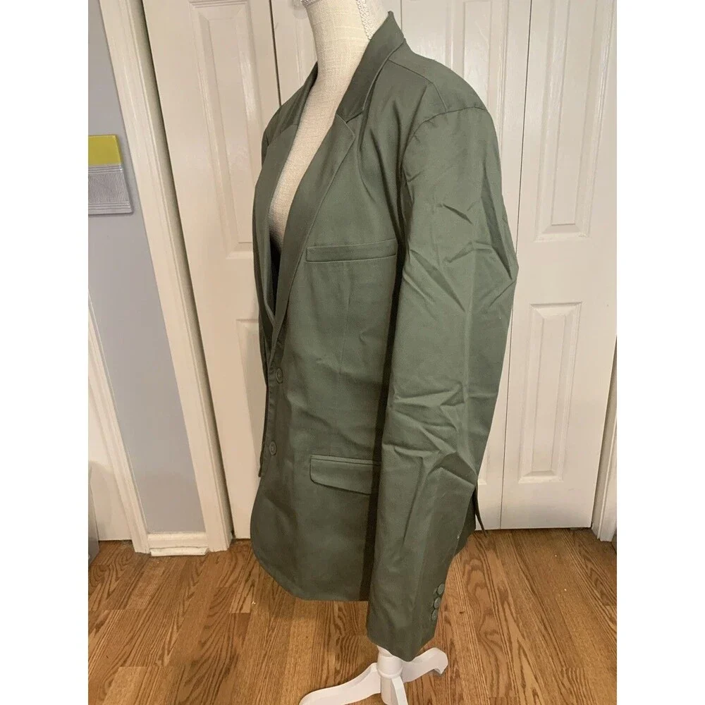 Structure Green 90’s Safari Field Jacket Style Blazer Sportcoat Jacket Mens XL